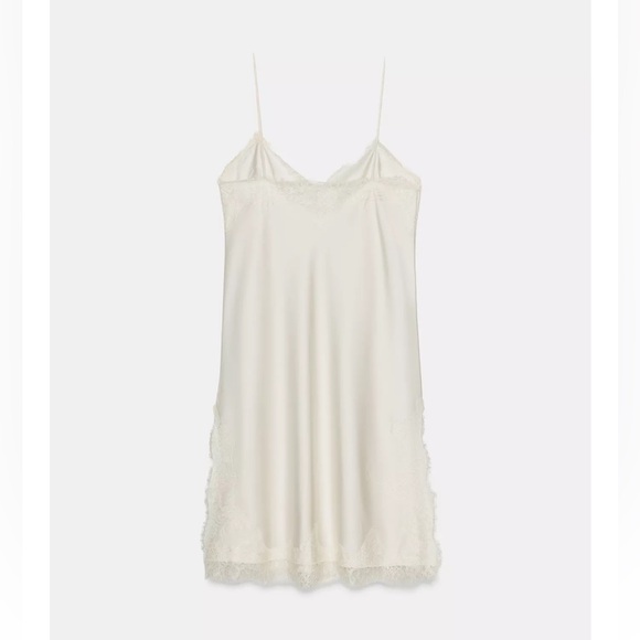 NEW Zara LACE SLIP DRESS - Picture 6 of 7